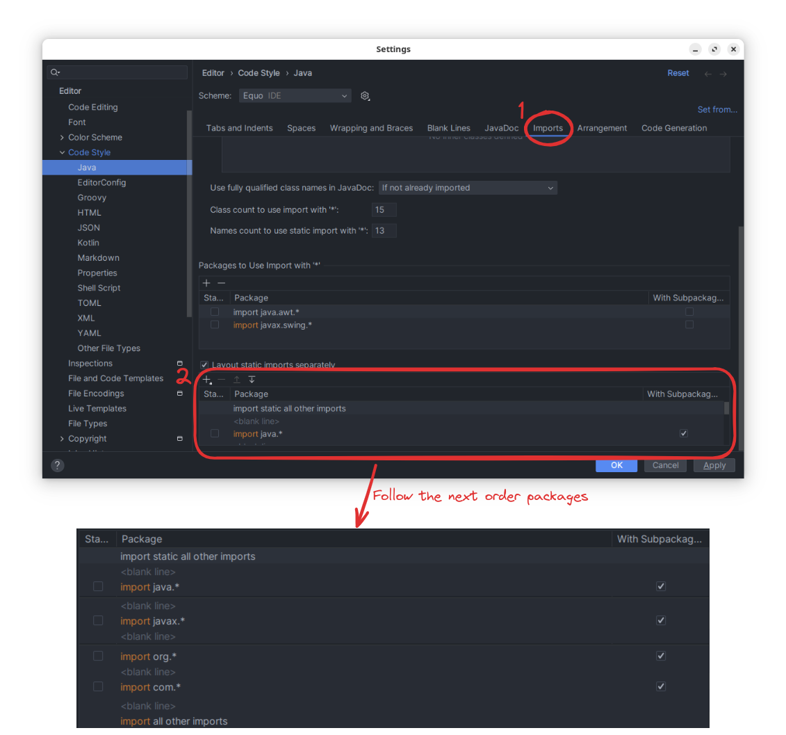 Intellij - Order Imports